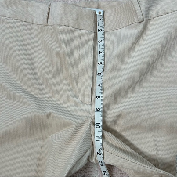 NWT Banana Republic Tan Corduroy Straight Trouser SZ 12 Office Workwear Academia - Picture 6 of 13